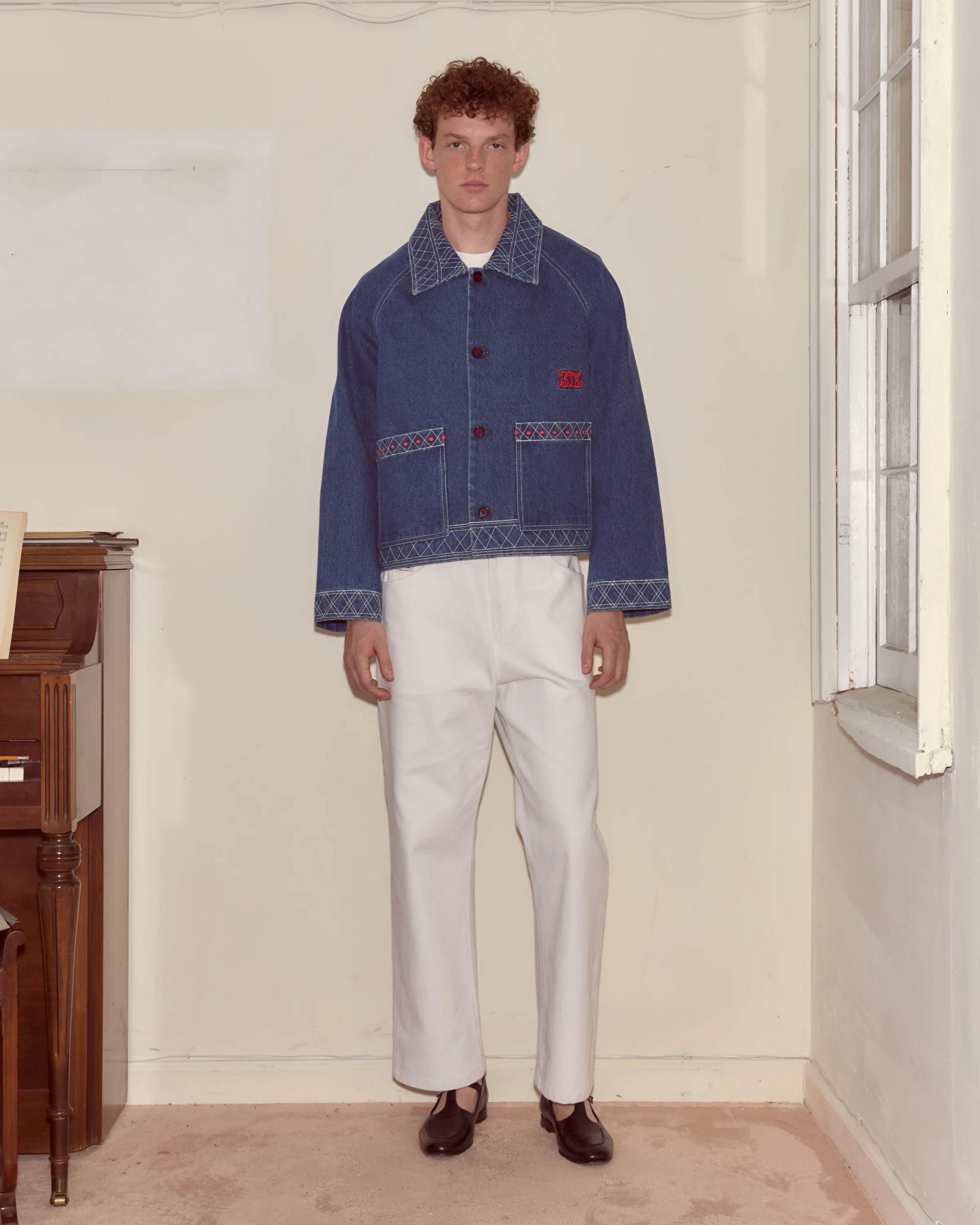 Embroidered Denim Jacket